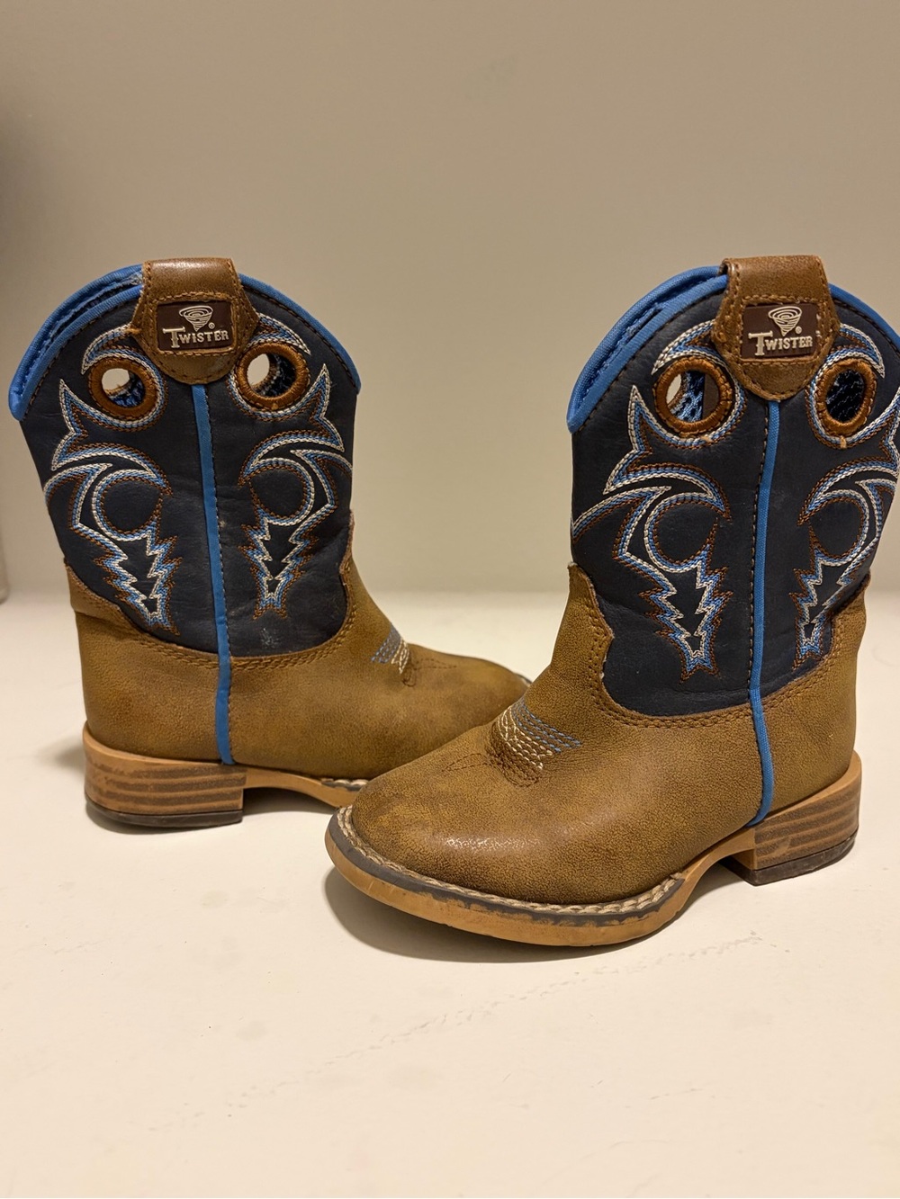 M&F Western Toddler Blue Camo Cowboy Boot